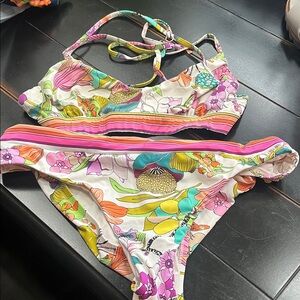 Trina Turk Multicolor Floral Bikini
